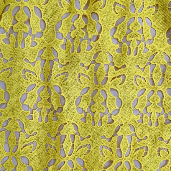 Banana Republic. Lemon yellow midi skirt. 0. - Picture 3 of 3